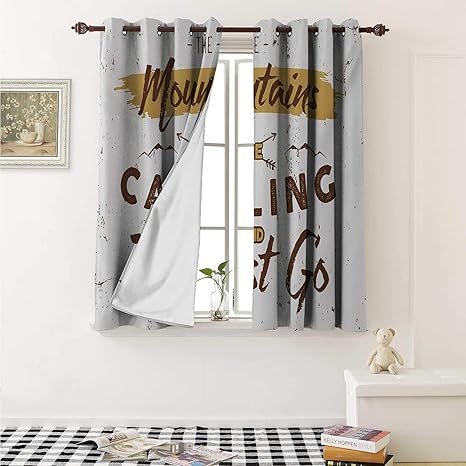 Amazon Com Shenglv Adventure Customized Curtains Mountains Are