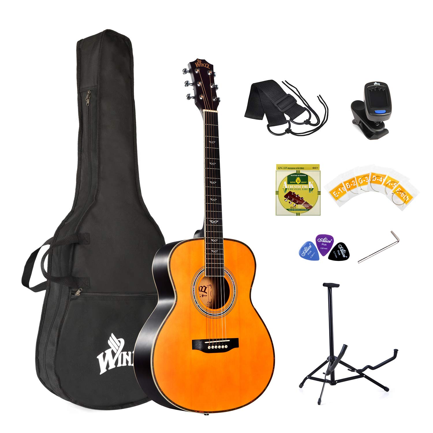 Kit Completo Chitarra Acustica Rockjam - Con Custodia, Accordatore, Supporto E Accessori - Foto 7