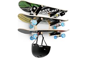 BEARUT Skateboard Rack Longboard Storage Rack, Ski Snowboard Holder Wall Mount Floating Shelf, Skateboard Organizer