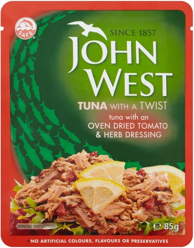 John West Tuna with A Twist of Tomato and Herb, 85 g, Pack of 20