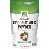 NOW Foods, Organic Coconut Milk Powder, Dairy Free/ Vegan, Just Add Water, 12-Ounce