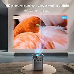 [Unique Handle Design] 2025 Upgrade Mini Projector
