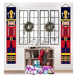 Nutcracker Christmas Banners Front Porch