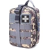 1000D Molle Ifak Pouch Rip Away, Tactical Tear Away Medical Pouch Empty, Military First Aid Pouch Bag Only for Camping Hiking Travel