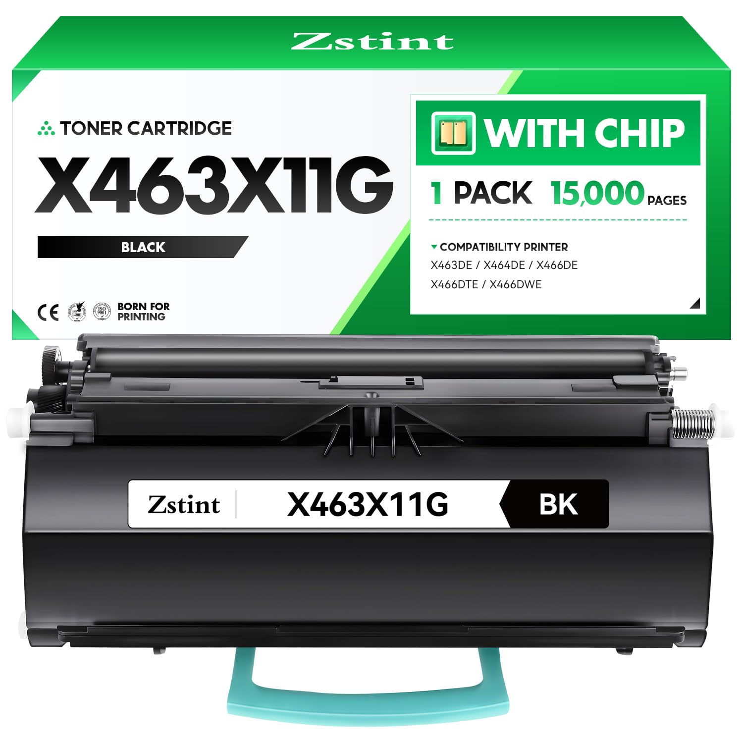 X463X11G Toner Cartridge Black 1-Pack High Yield