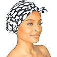 GRACE & COMPANY Luxury Shower Cap For Women - 100% Waterproof, Reusable, Washable & Breathable Shower Caps - Casablanca
