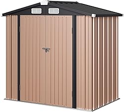 Aoxun 6'x4' Outdoor Metal Storage Shed with
