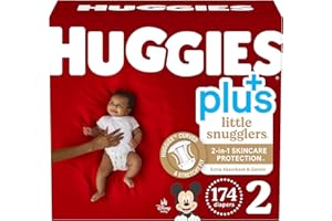 Huggies Little Snugglers Plus Diapers Size 2, 174 Count