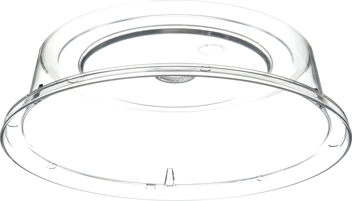 Carlisle 190007 Polycarbonate Plate Cover, 9.37" Bottom Diameter x 2.56" Height, Clear (Case of 12): Industrial & Scientific