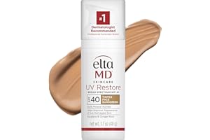 EltaMD UV Restore,Face Sunscreen, SPF 40, Mineral Sunscreen for Sun Damaged Skin Repair, Anti-Aging Zinc Oxide Sunscreen Formula