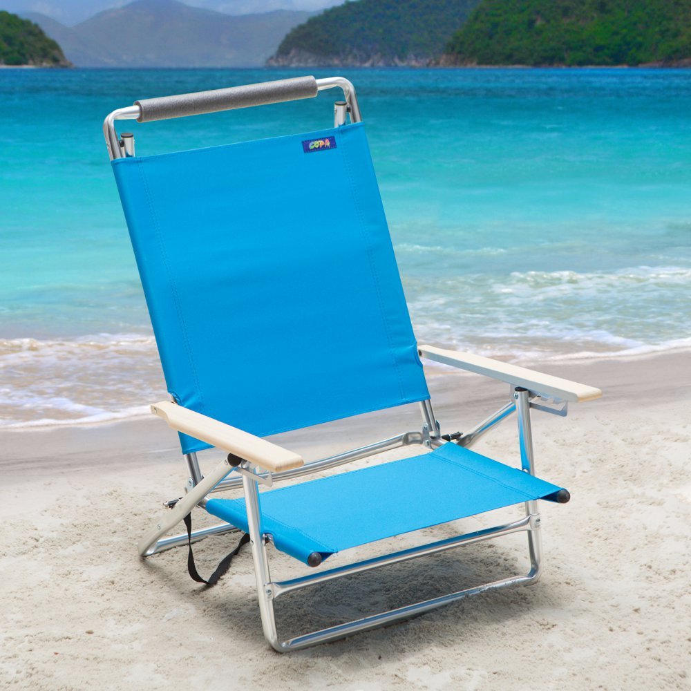 Copa 5 Position Lay Flat Aluminum Beach Chair Buy Online In Guernsey At Guernsey Desertcart Com Productid 7273503