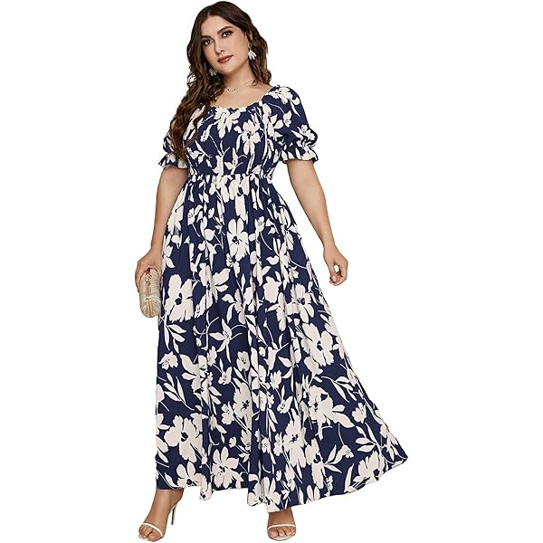 KOJOOIN - Vestido Largo De Verano Para Mujer, Talla Grande, Con