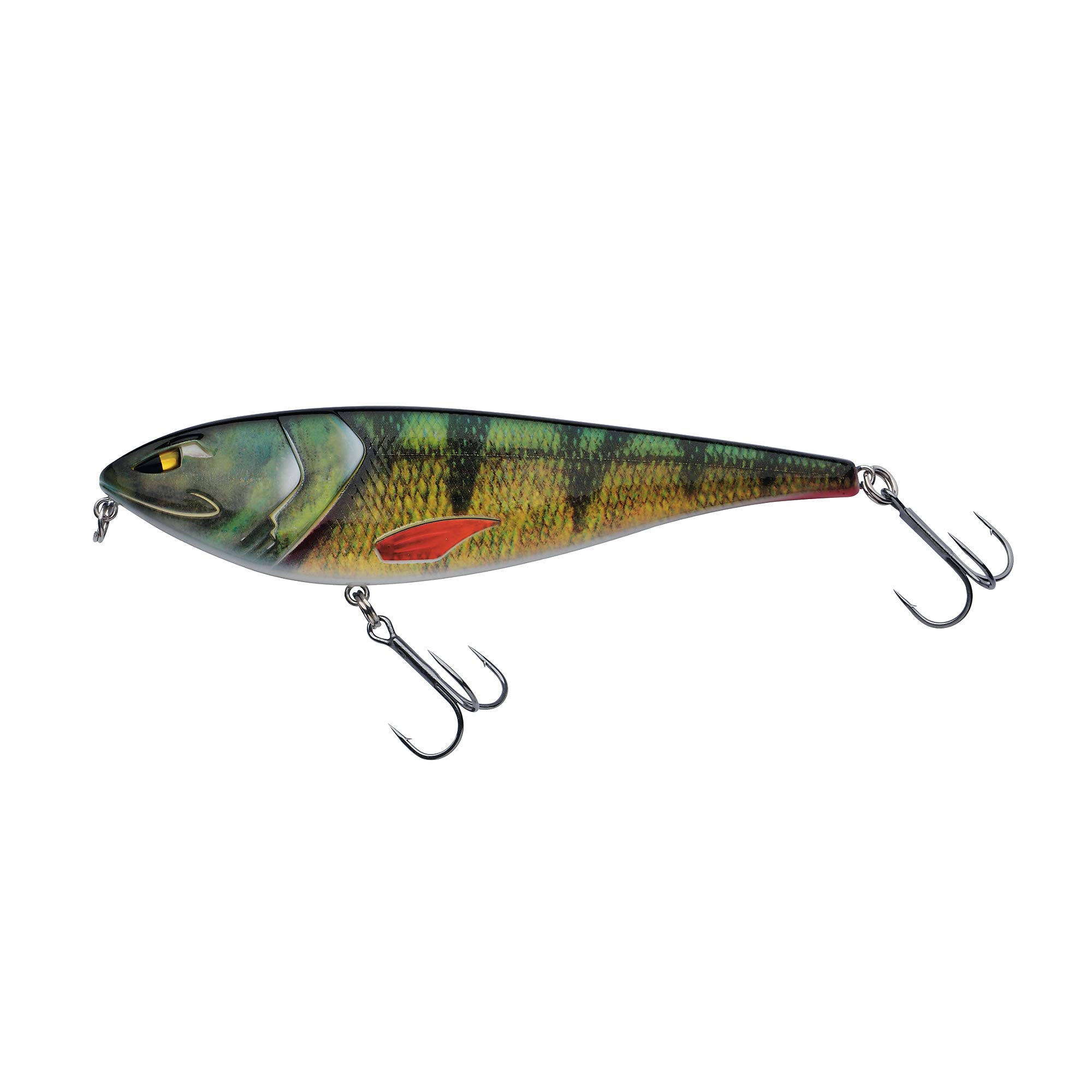 Berkley Zilla Glider, Fishing Hook, Hard Lures, Slow Sinking Glide Bait, Fusion 19 Treble Hooks, Erratic Action, extreme Loud Rattle, Lead Free PredatorFishing, Pike, Unisex, Perch, 67g | 160mm