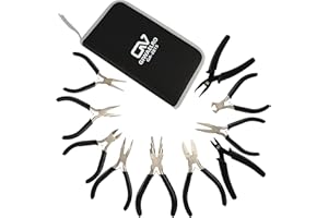 Giwaelro Jewelry Pliers Set, 10 PCS Professional Pliers for Jewelry Making, Repair and Wire Wrapping
