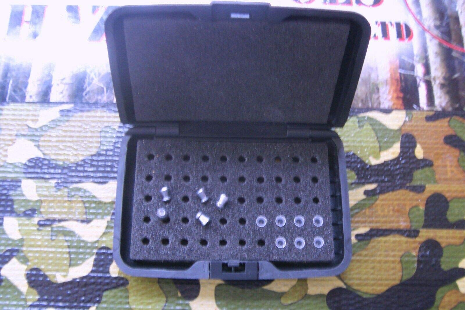 MR SERVICES HAZLEMERE LTD 177-4.5mm AIRGUN PELLET SECURE PROTECTION BLUE ALUMINIUM/PLASTIC STORAGE CASE - POUCH
