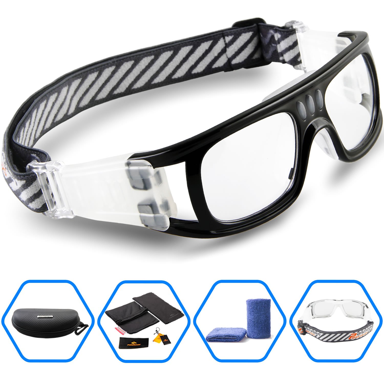PONOSOON Sports Goggles Glasses for Basketball Football Volleyball