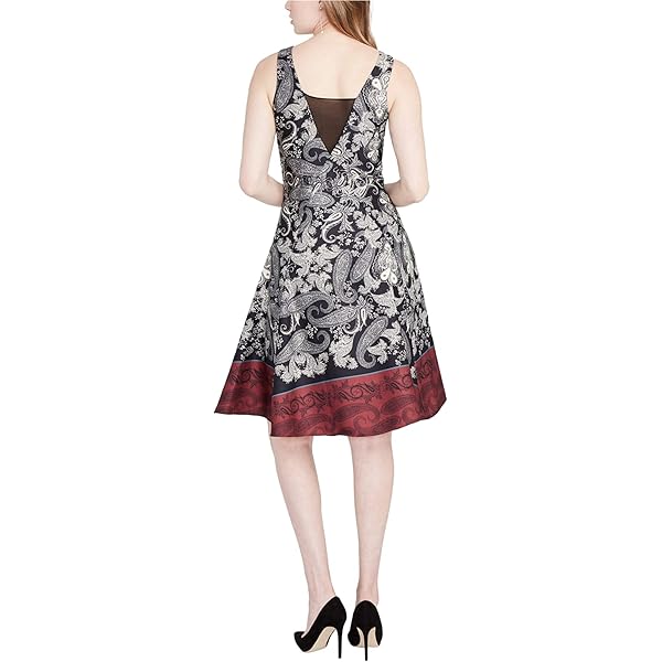 Amazon.com: Rachel Roy Womens Midi Fit & Flare Dress, Black, 0 : Clothing,  Shoes & Jewelry