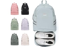 coofay Small Gym Backpack For Women Waterproof Backpack With Shoe Compartment Lightweight Travel Backpack Sports Backpack Large Gym Bag