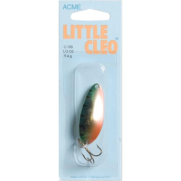 Kastmaster Oz Acme Tackle Little Cleo Fishing Lure Gold Neon