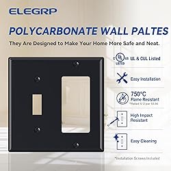ELEGRP 2-Gang 1-Toggle Light Switch
