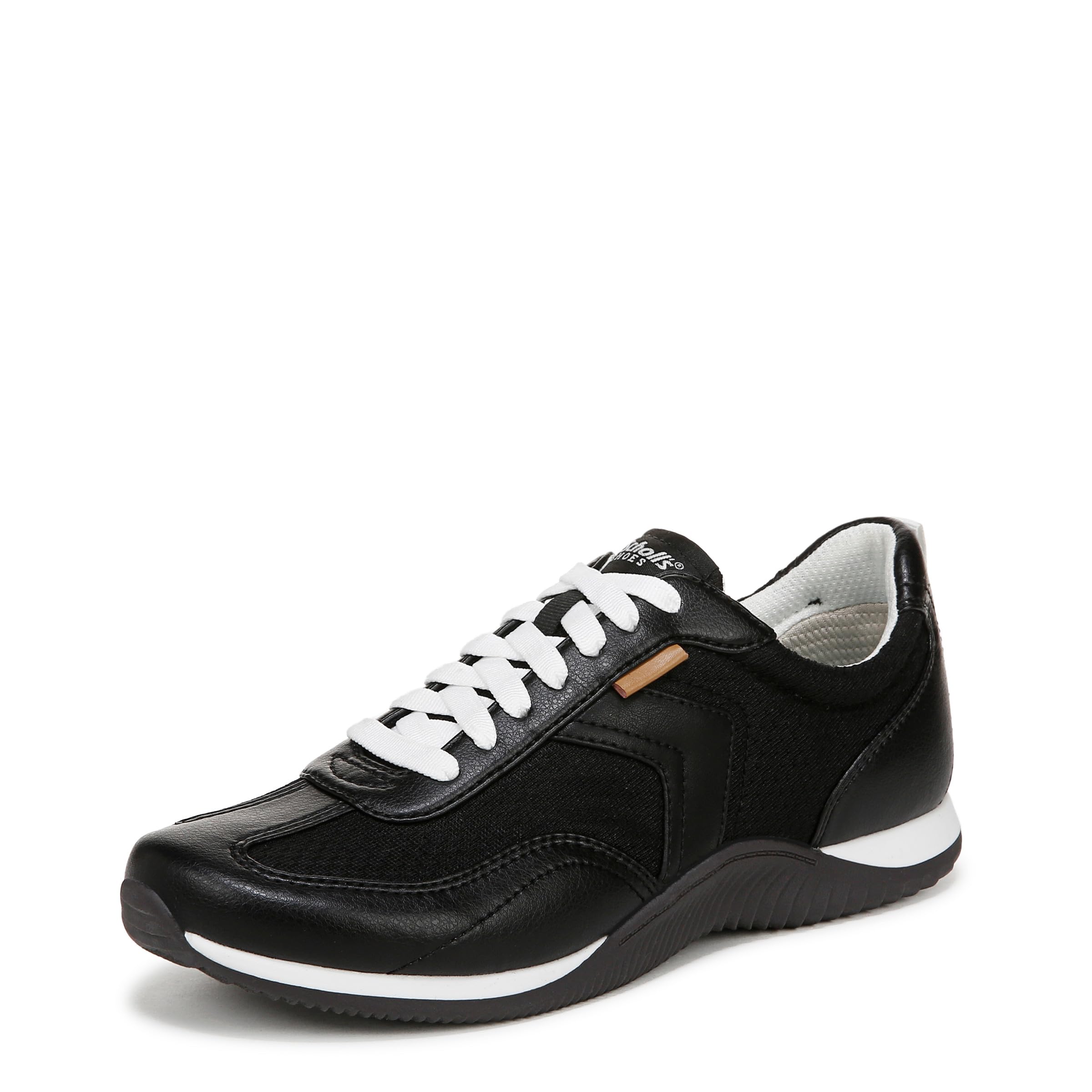 Dr. Scholl’s Womens Good Ol Days Sneaker Black Fabric 8.5 M
