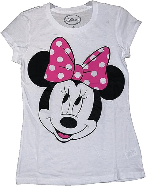 Disney Damen Pyjama T Shirt Mit Minnie Maus Motiv Weiss Amazon De Bekleidung