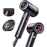 seboar High-Speed Ionic Hair Dryer with Diffuser, Professional LCD Display Thermo-Control Blow Dryer, 1500W Fast Dry, 500 Million Negative Hairdryer, Low Noise, Lightweight for Travel Home Salon