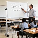 VIZ-PRO Double-Sided Magnetic Revolving Whiteboard 1200x900mm Aluminum Frame view 6