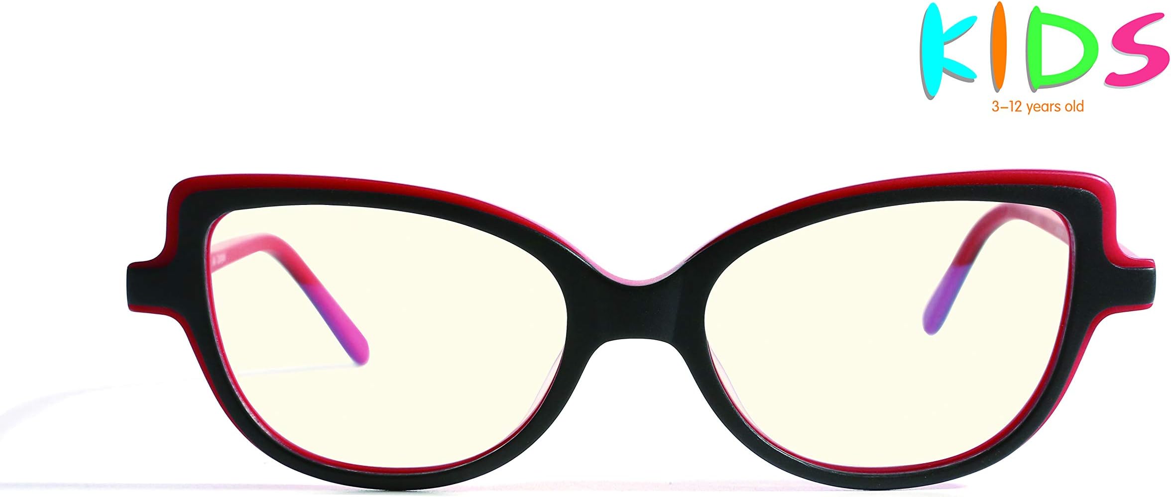 AVOptical Kids' Blue Light Blocking Glasses for Computer Reading Games (Age 3-12), Advanced Renewable Material, Anti Eyestrain Headache-AV2003-C6