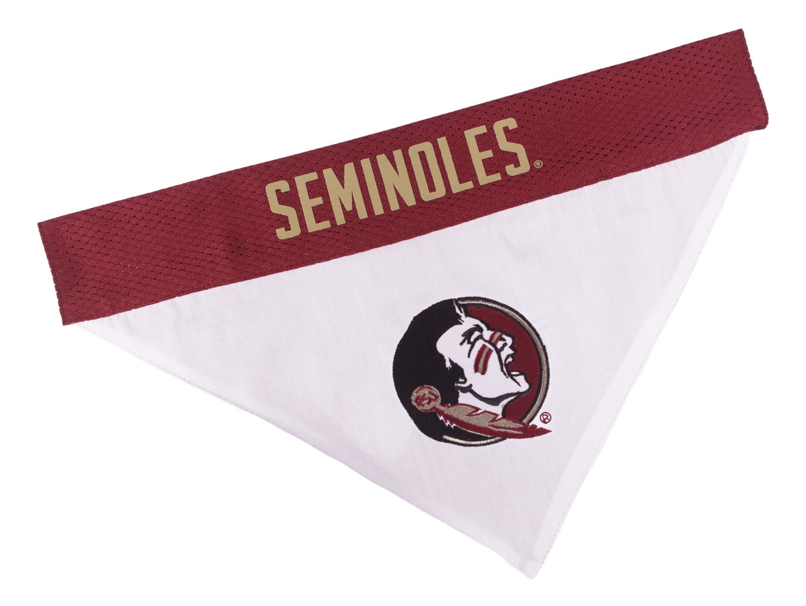 Pets First Collegiate Pet Accessories, Reversible Bandana, Florida State Seminoles, Small/Medium