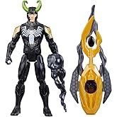 Marvel Avengers VenomVersus Epic World of Action Venomized Loki Figure with Battle Gear Accessories, 4-Inch Super Hero Toys for Kids Ages 4+