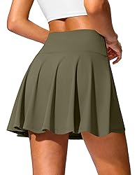 SANTINY 14" Tennis Skirt Golf Skorts with Pockets