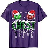Chestnuts Matching Family Funny Chest Nuts Christmas Couples T-Shirt