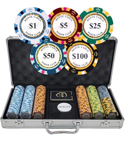 FAKE ACES Black Series 500 Poker Chip Set - Casino-Grade 14g Clay
