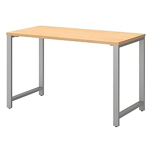 Bush Business Furniture 400 Series 48W x 24D Table Desk in Natural Maple