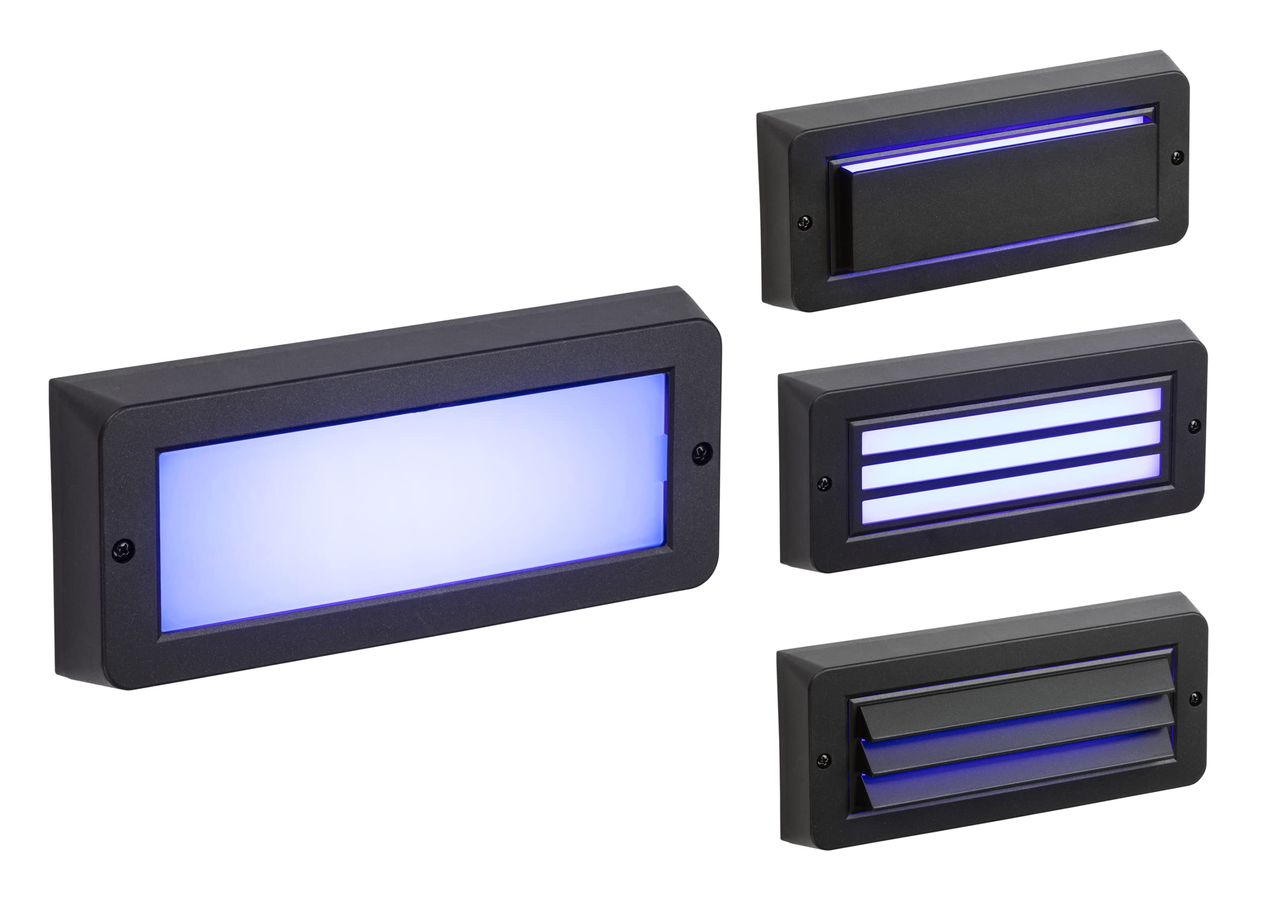 Knightsbridge 5W Blue LED Surface Mount Brick Light - Black IP65