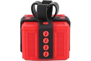 Annoying Present Box, Unique 3D Printed Novelty Gift with Screws, for Storing Toys Holiday Decorations Prank Gag Present (Red