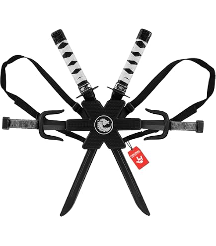 Amazon.com: Morph Ninja Swords for Kids, Red with Back Strap for