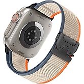 Trail Loop Band for Apple Watch Ultra/3/2 Bands 49mm 46mm 45mm 44mm 42mm 41mm 40mm 38mm Men Women,Braided Elastic Weave Nylon Sport Strap Fabric Wristband for iWatch Series 11 10 9 8 7 6 5 4 3 SE 3/2