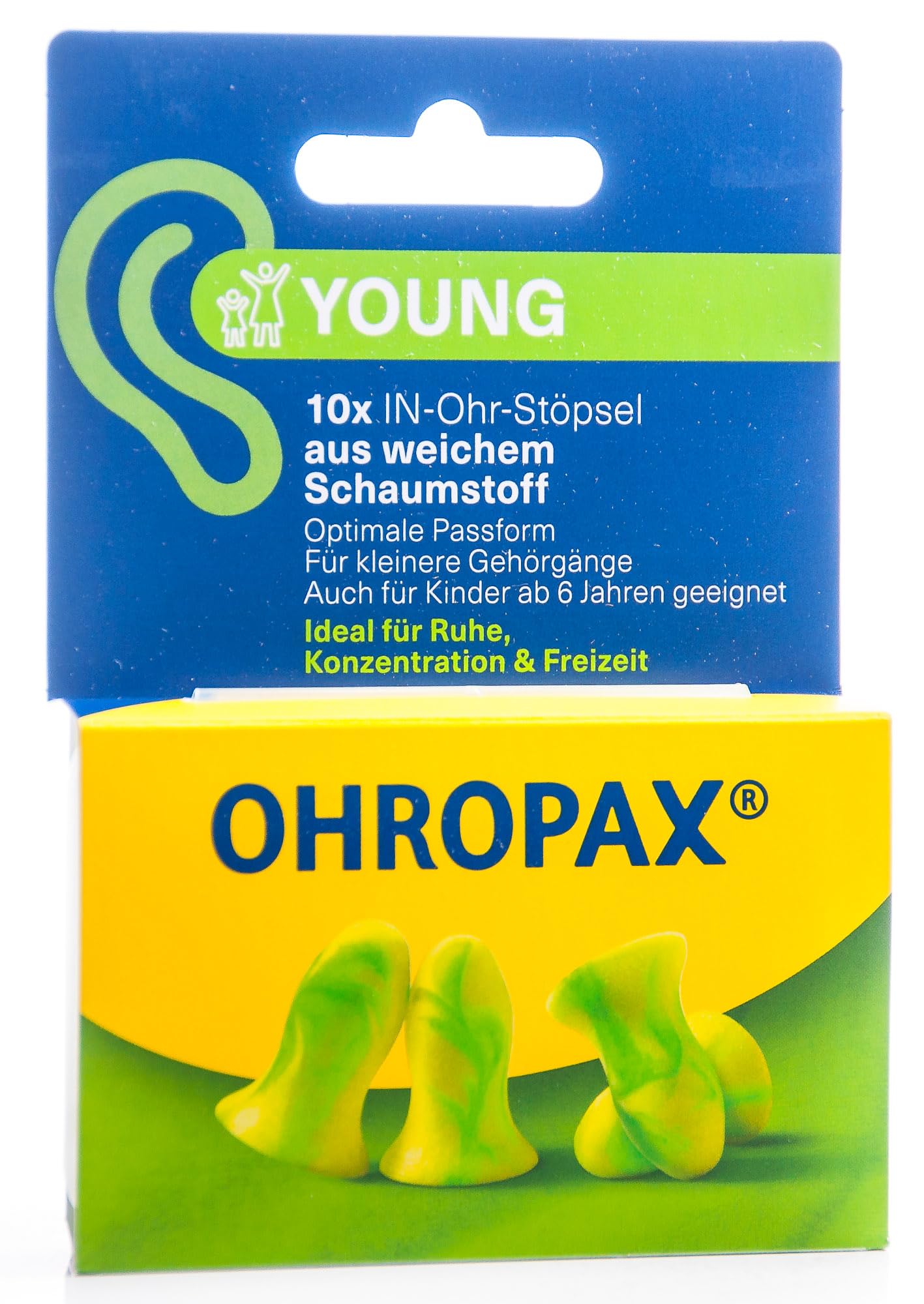 Ohropax Mini Soft Ear Plugs 10 per package (2 Packs (10 Pairs))