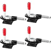 SEUNMUK 4 PCS Adjustable Push Pull Toggle Clamp 32MM, Quick Release Hand Tool for Welding, Woodworking, Moulding, 500 lbs Max Clamping Force, GH-305C