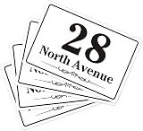 EDSG 4 x Wheelie Bin Sticker Set Personalised Numbers Design 1 view 2