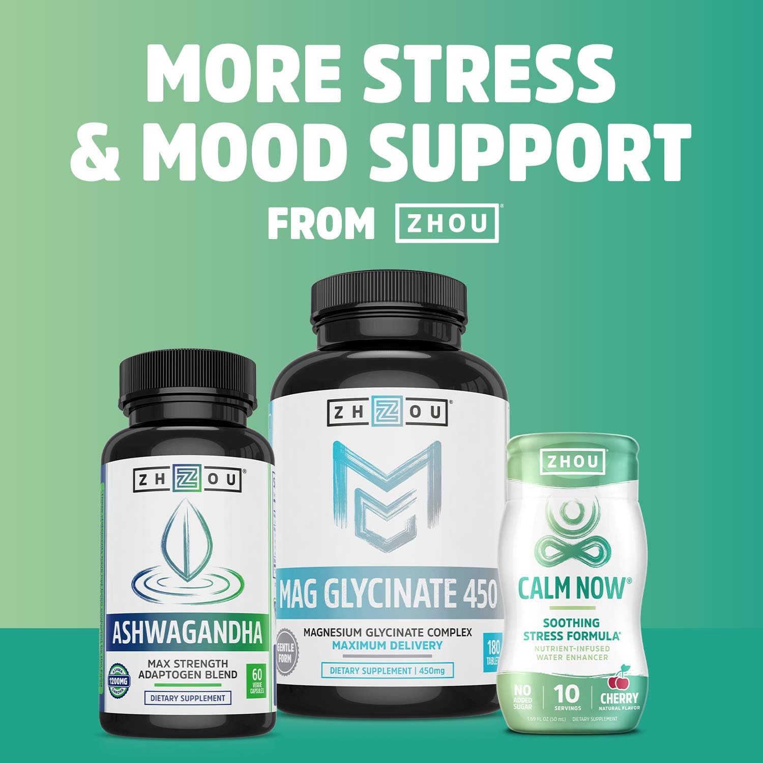 CALM NOW Soothing Stress Support Supplement, Herbal Blend Crafted To Keep Busy Minds Relaxed, Focused & Positive; Supports Serotonin Increase; Hawthorn, Ashwagandha, Rhodiola Rosea, B Vitamins & More: Health & Personal Care