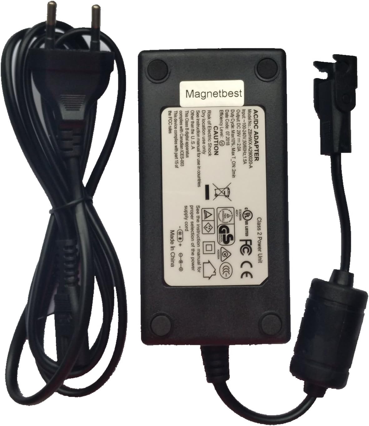 29V 2A AC DC Power Adapter 2PIN Electric Recliner Sofa
