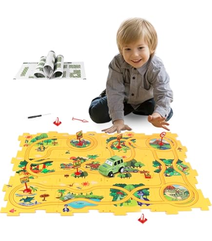 Amazon.com: XAZASTOV Plastic Floor Puzzles for Kids Ages 3-5