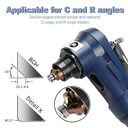 2 in 1 Air Chamfer Tool,Mini Pneumatic Chamfering