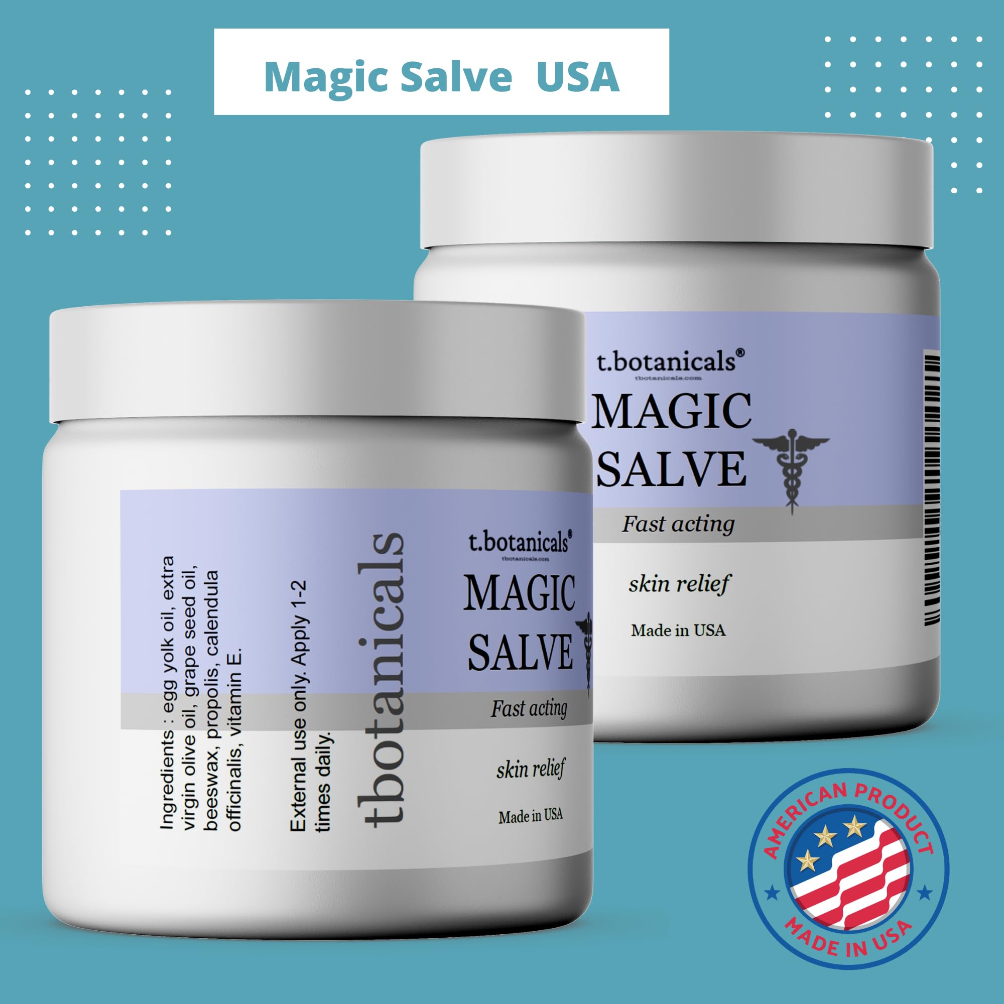 Beeswax & Propolis Magic Salve for Skin Disorders Advanced Relief with Egg Yolk Oil