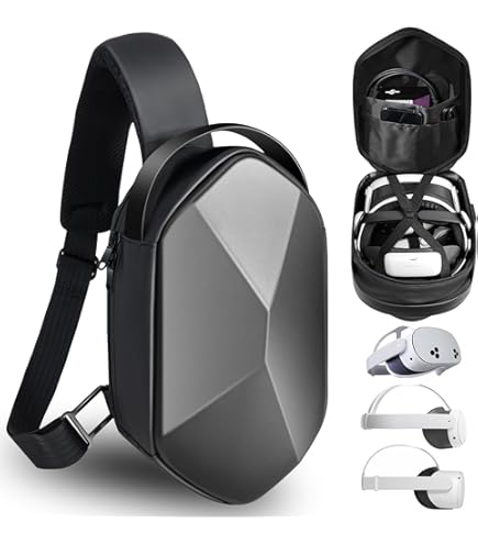 Amazon.com: Hard Carrying Case for Meta Quest 3 JSVER Black