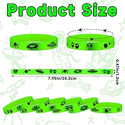 Patelai 48 Pcs Halloween Bracelets Ghost Alien