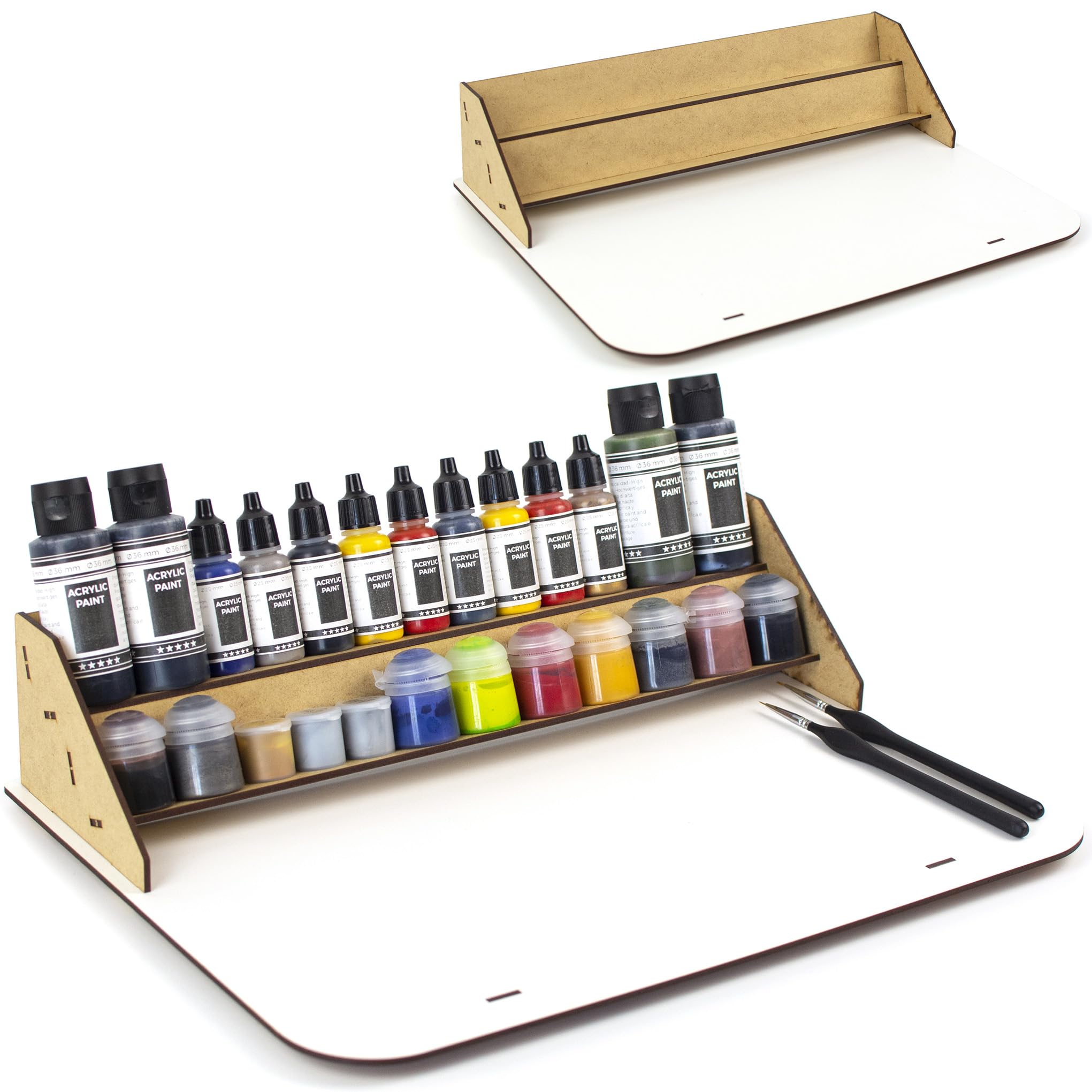 PROSCALE Paint Station. Hobby Zone Craft Art Miniatures Paint Station Painting Station Hobby Work Station Craft Workstation Acrylic Paint Rack Organizer Storage Holder (Universal) โ image 1